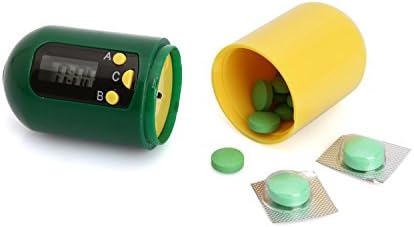 GREENWON ABS Mini 24 Hours Alarm Count Down Pill Box Reminder Capsule-look Pill Box Timer
