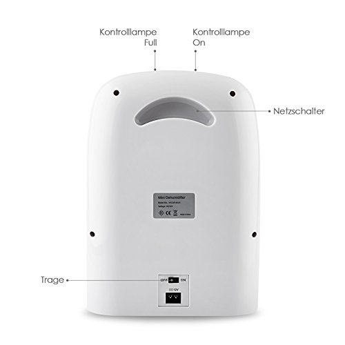 Amzdeal Luftentfeuchter, Raumentfeuchter gegen Feuchtigkeit, 1500ml, im Schlafzimmer, Badezimmer, Garderobe, Bücherhaus und Garage - 3