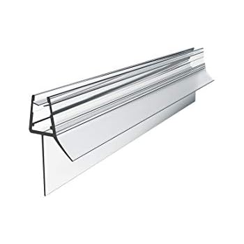 shower plastic screen curved seal bottom door strip seals pvc glass straight 20mm 6mm gap baths