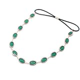 Con la elegante cadena para la cabeza puede ser elegante y elegante, el diseño flexible puede adaptarse a cualquier pelo grueso o fino, rizado o liso.