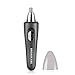 BROADCARE Portable Electric Nose Trimmer Shaver Personal Care Ear Hair Clipper Nose Hair Razor with Light for Men