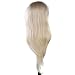 Anself Dummy Model Long Hair Hairdressing Training Head Mannequin Cut for Salon Practice with Clamp