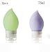Produktbild Reise Silikon Kosmetische Punkte Abfüllung Anzug Leere Flaschen Portable Reise Duschgel Shampooflasche Vorratsflasche (2-Packung),GreenPurple