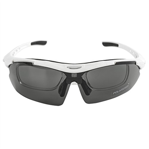 KT-SUPPLY UV-Schutz Radbrille Mit 5 Austauschbaren Polarisierten Gläsern - 3