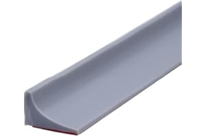 Lioaeust Barrera de agua de silicona para umbral de ducha, cinta selladora de calafateo, tira de sellado para fregadero de baño, para bañera, encimera, cocina, gris, 80 cm