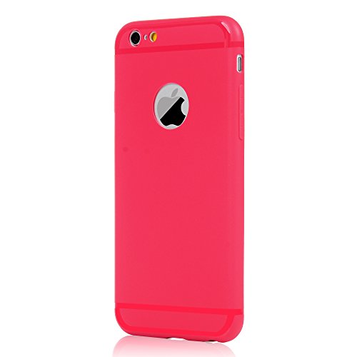 Funda iPhone 6  iPhone 6s Carcasa Silicona Gel Mate   Vidrio Templado Protector de Pantalla - Mavis s Diary Case Ultra Delgado TPU Goma Flexible Cover para iPhone 6 6s - Rojo