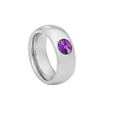 Der Bandring, der auch als Designerring oder Verlobungsring auf sich aufmerksam macht ist aus nickelfreiem Edelstahl gefertigt, ist antiallergen und kann von Allergikern getragen werden.