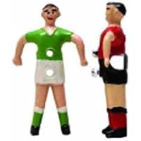 Jugador futbolin presas barra 14mm rojo