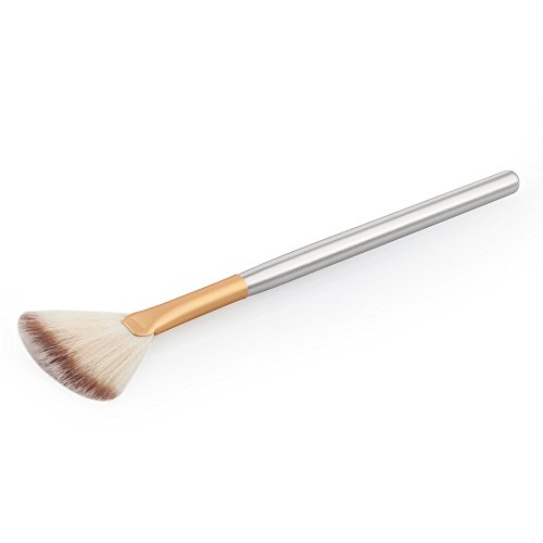 Fächer-Form Make-up Pinsel Kosmetik Bürste - Braun Gold, 18,5 * 0,8 * 0,8 cm