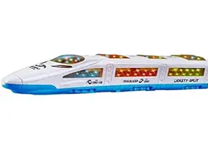 Aanu, High Speed Bullet Train for Kids with 3D Lighting and Musical Fun Sound/ Metro Train Set for Kids.