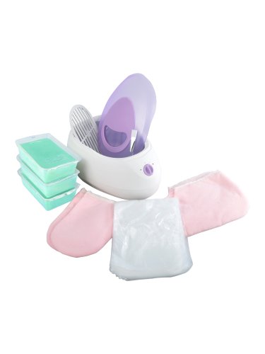 4L Wax Heater set Hug Flight® Paraffin Wax Bath Warmer pot Aluminum waxing Kit Pack With Brush & Booties & Mitts & 50 x Bag & 450g x 3 Tea Tree