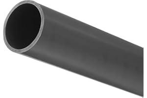 MACHSWON Tubo de PVC de 28 mm de diámetro interior, 32 mm de diámetro exterior y 200 mm de longitud, tubo rígido de plástico redondo de alto impacto para manguito de cable de drenaje (gris claro)