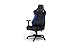 Produktbild Furnhouse Ergonomisch Blau Kunstleder Gaming Stuhl/Schreibtischstuhl mit Armlehne, Höhenverstellbar, Drehstuhl, Belastbar 150kg, L68xB65xH128/136 cm