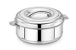 HOMETRONICS Stainless Steel Solid Casserole - 2.5L, Silver