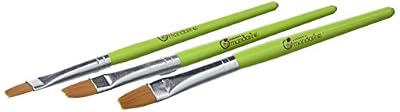 Avenue Mandarine - 52530O - Loisir créatif - Lot de 3 Pinceaux Brosses Synthétiques Assorties