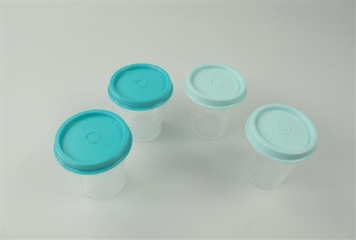 TUPPERWARE Kühlschrank Wichtel (4) 50 ml mint Dose Kräuter Liliputbecher 9903 - 4