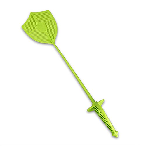Preisvergleich Produktbild sdkmah9 Kunststoff Manuelle Mückenfänger, Fechten Stil Fliegenklatsche Einzigartige Fly Sword Insekt Mosquito Wespen Pest Control insect-killing Gerät für Outdoor Innenbereich Free Size grün