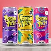 FreshYeti Assorted Flavors Drink - 24 Cans of 500 ml - CAFFEINE FREE - Refreshing Drink FreshYeti Assorted Flavors