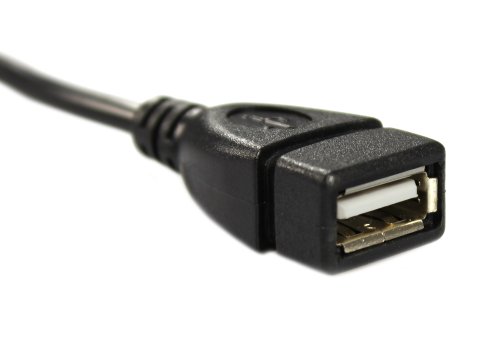COM-FOUR® USB 2.0 Verlängerungskabel Stecker / Buchse Adapter 90° gewinkelt 20 cm (Set Rechts/Links) - 5