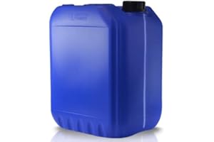 POWERCHEM 20L JERRY CAN - UN Approved Stackable Bottle Container + 61mm Tamper Evident Cap | Perfect for Storage of Water Liquids BLUE