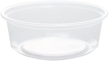 Lollicup FP-DC8-PPU Karat  Deli Container, 8 oz. 1.78" Height, 4.61" Width, 3.68" Length (Pack of 500)