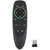 BYCONNERS Air Mouse Uzaktan Kumanda, 2.4G Kablosuz Ses Airmouse Air Mouse Uzaktan Klavye 6 Eksenli Jiroskop Akıllı TV PC Andr
