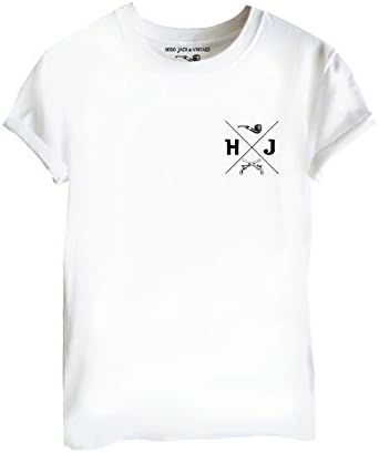 Tattooed Villains Hobo Jack - HJ Crest - White Tee - Tshirt