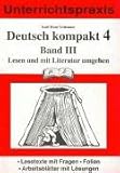  Deutsch kompakt 4. Band 3: Lesen und mit Literatur umgehen