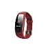 Produktbild refFitness Tracker, Colleer Bluetooth 4.0 Waterproof Smart Bracelet Bands Sport Watch Waistband with Heart Rate Monitor and Blood Pressure Monitor for IPhone Android Smartphone , red