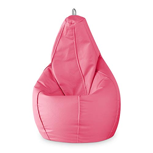 Hand Fotos Puff de Pera, Poliuretano, Fucsia, XL (130x80x80 cm)