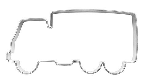 Ausstechform LKW Lastwagen, 7,5cm, Weißblech