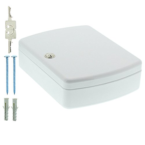 BURG-WÄCHTER, Schlüsselbox, 24 Haken, Stahlblech, Höhe: 255 mm, KB 24 W, Weiß - 6