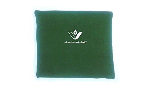 Schweriner Naturheil Moor Wärmekissen 22x19 cm mit Fleecebezug in Olivgrün, Wärmflasche, Heizkissen, Wärmekompresse