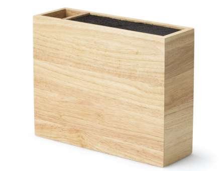 Continenta Messerblock mit flexiblem Einsatz und Utensilienbehälter, unbestückt