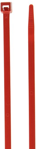 Mutual Industries 14970-79-7 Multi-Purpose Locking Ties, 7", Red (Pack of 100)