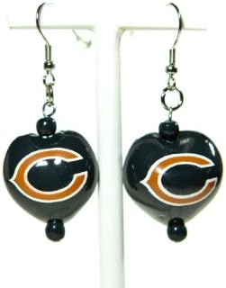NFL Chicago Bears Go Nuts Kukui Nut Earrings