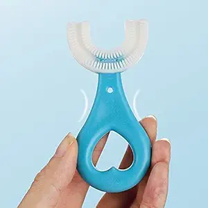 KIDINGTON Kids Toothbrush 360 Degree U-shaped For 2-6 Years Mouth-Cleaning Silicone Clean Brushing Kids Teeth Dental Care Hand-Held Version