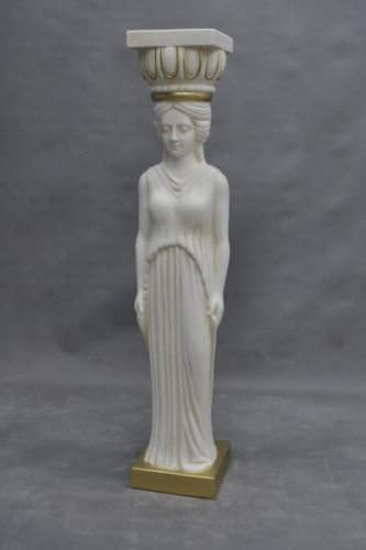 Woman Statue Bust Flowers Stand