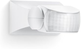 Steinel Bewegungsmelder IS 1 wei&szlig; f&uuml;r den Au&szlig;enbereich, 120&deg; Passiv-Infrarot Bewegungssensor mit max. 10 m Reichweite, Auf- und Unterputz, IP 54 (spritzwassergesch&uuml;tzt), 600310