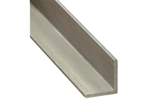 REINARTZ Winkelstahl 50 x 50 x 5 mm ungeschliffen, Länge 500 mm Edelstahl V2A 1.4301 VA A2 Edelstahlwinkel Winkelprofil L-Profil Winkeleisen Profil ungeschliffen 1 Stück