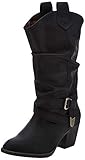 Mid calf boot. Rocket Dog Damen Sidestep Biker Boots, (Schwarz), 40 EU