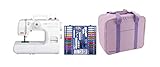 AEG 12K268 Machine à coudre avec valise et un jeu d'accessoires, blanc, 30, 3
