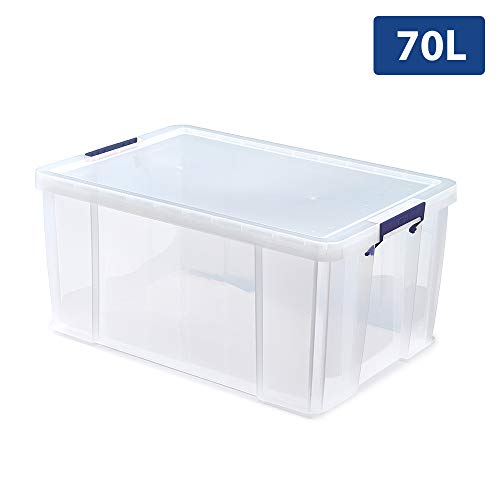 BANKERS BOX ProStore Plastic Storage Box - 70 Litre (Int. Dimensions 30 x 58 x 38.5 cm)