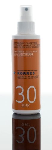 Korres Yoghurt SPF 30 Sunscreen Face and Body Emulsion Spray 150ml