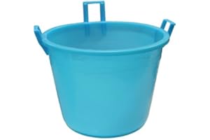 Plastime "Mastello Lario Vasca con 3 Manici, Blue, 65 l