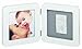 Baby Art Print Frame Rounded (White & Grey)
