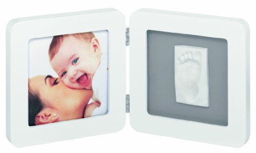 Baby Art Print Frame Rounded (White & Grey)