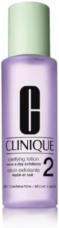Clinique Clarifying Lotion 2 | Scrub delicato quotidiano per pelli miste secche | delicato + accurato, 200 ml