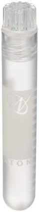 Wheaton W985913 Polypropylene 4mL CryoElite Cryogenic Round Bottom Vial, with Writing Patch and Internal Threaded Natural Cap (Case of 500)