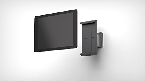 Durable 893323 Tablet Wandhalterung für alle Tablets 7-13″, 360° drehbar mit Diebstahlsicherung, silber - 2